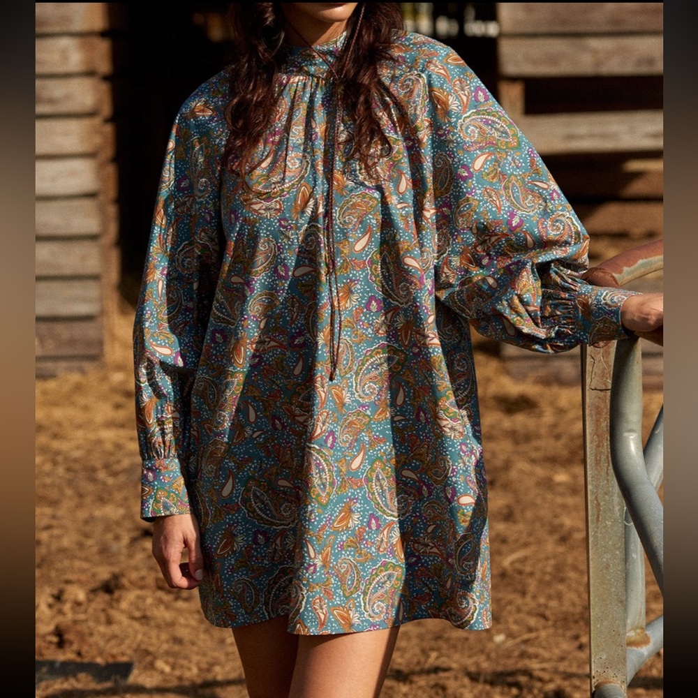 Carolina K Irina Dress - paisley blue - Picture 4 of 11